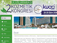 Tablet Screenshot of kozmetikkongresi.com